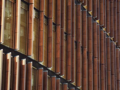 Network Architectural Prodema Natural Wood Cladding Window Blades EY George Street Sydney