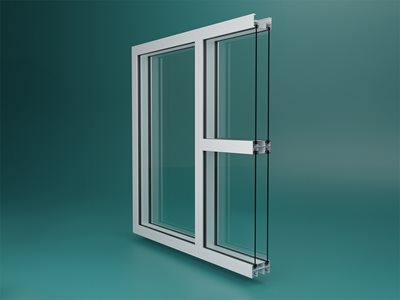 Darley Aluminium 100mm Acoustic Frame Section View