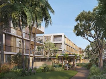 Communal areas surrounded by landscaped gardens will help promote spontaneous social interactions among residents 