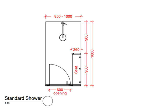 Shower cubicle