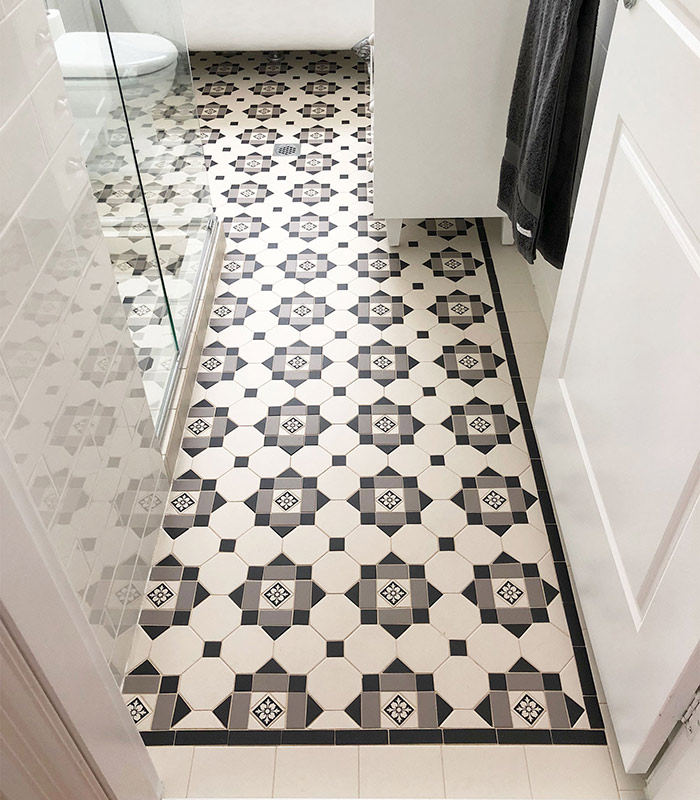 Tessellated tile floors