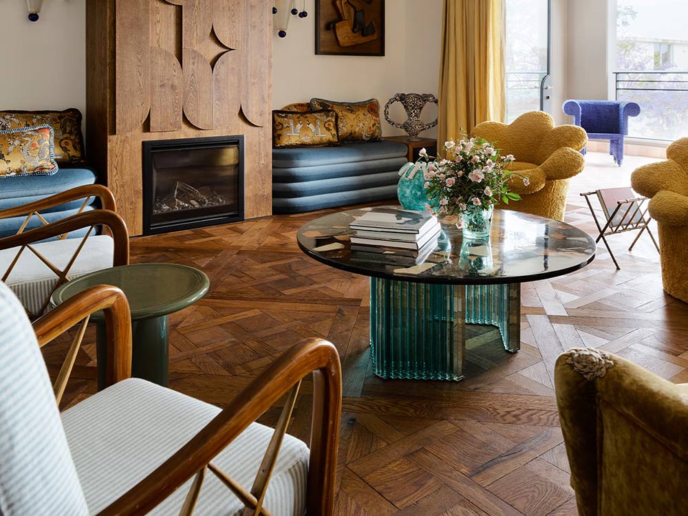 Havwoods Versailles parquetry European Oak timber flooring at the Potts Point apartment 