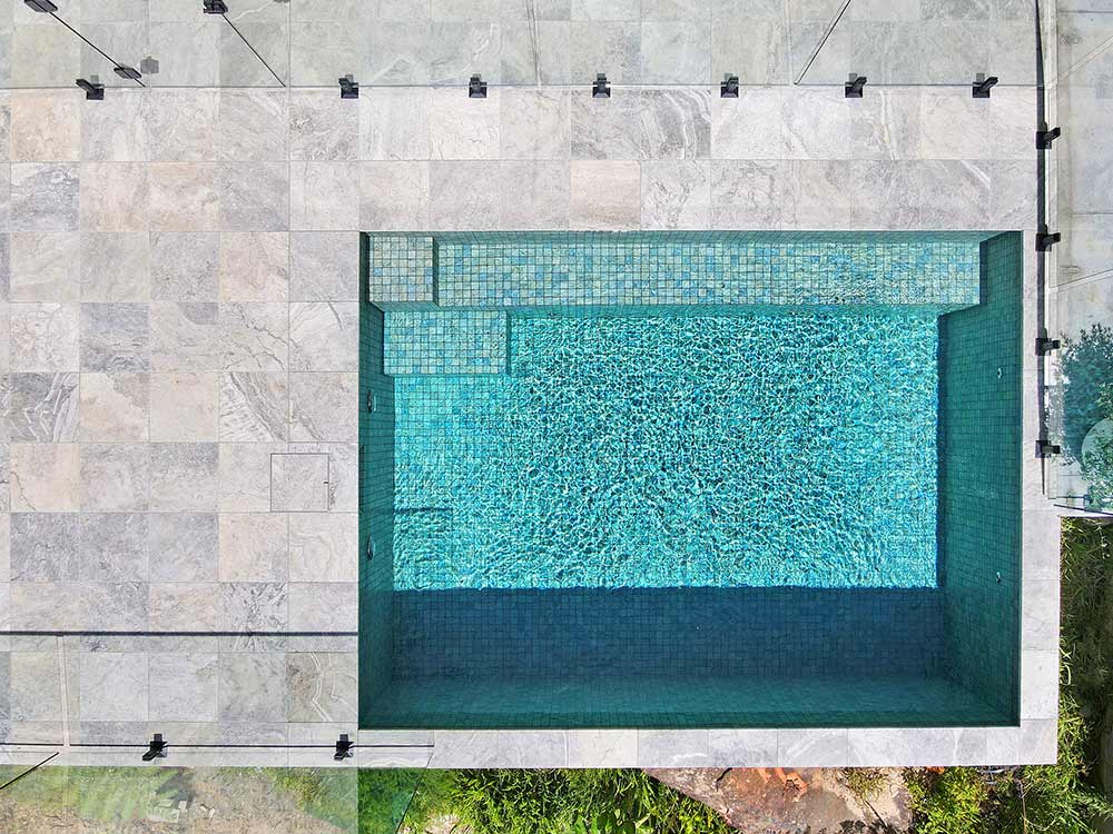 Ezarri glass mosaic pool