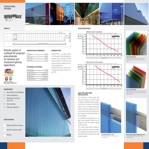 Light & Space Roofing Systems ArcoPlus 549 Brochure