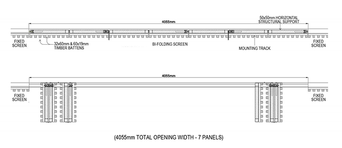 Bi-fold door detail