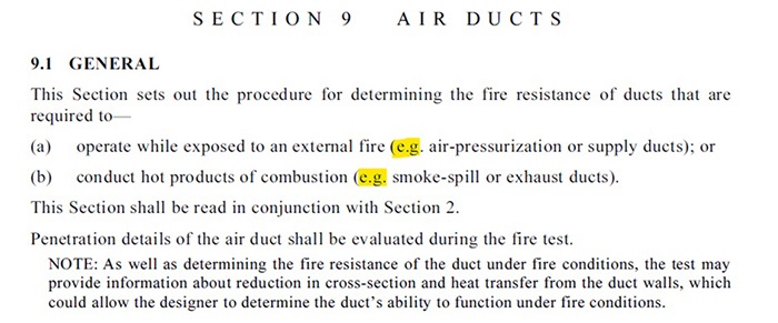 AS1530.4 (2005) Section 9