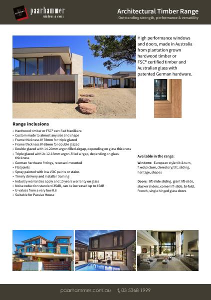 Architectural Timber Range