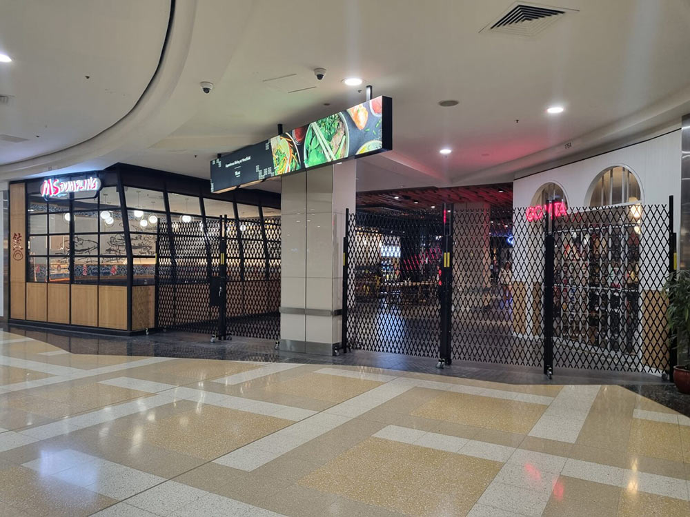 ATDC’s safety retractable barriers at Westfield Eastgardens 