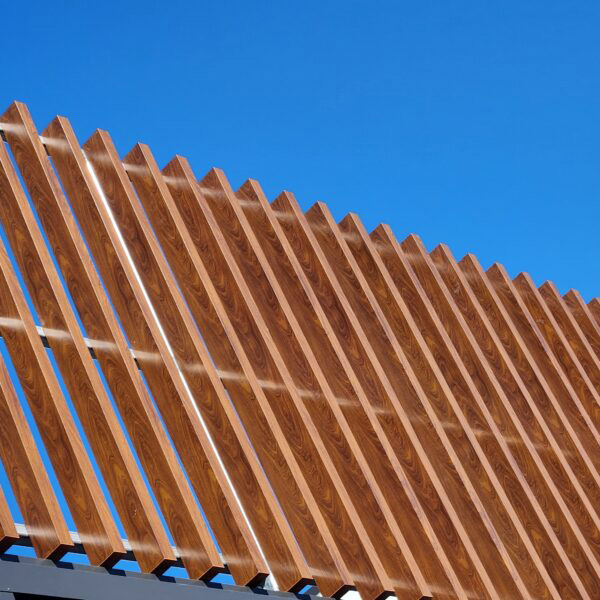 Alteria wood look aluminium battens