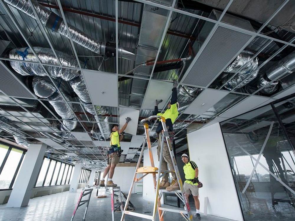 Knauf DONN® ceiling grid with Olympus™ Max™ acoustic ceiling tiles