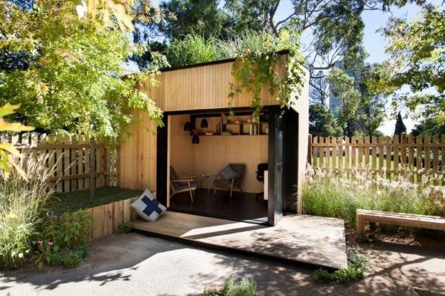 Pre-fabricated 'backyard rooms' beautify working remotely ...