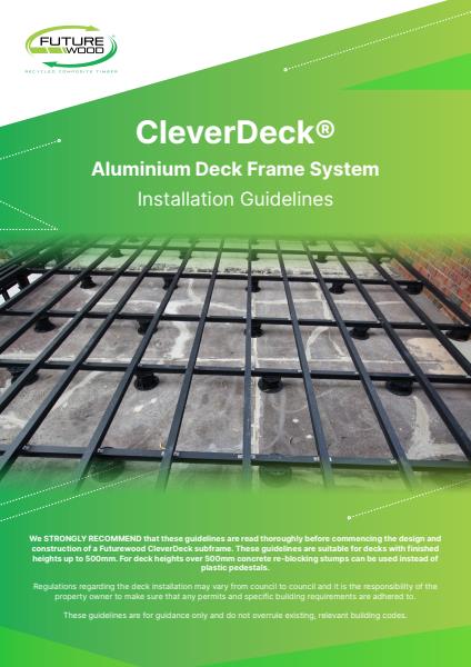 Aluminium Deck Frame Installation Guidelines