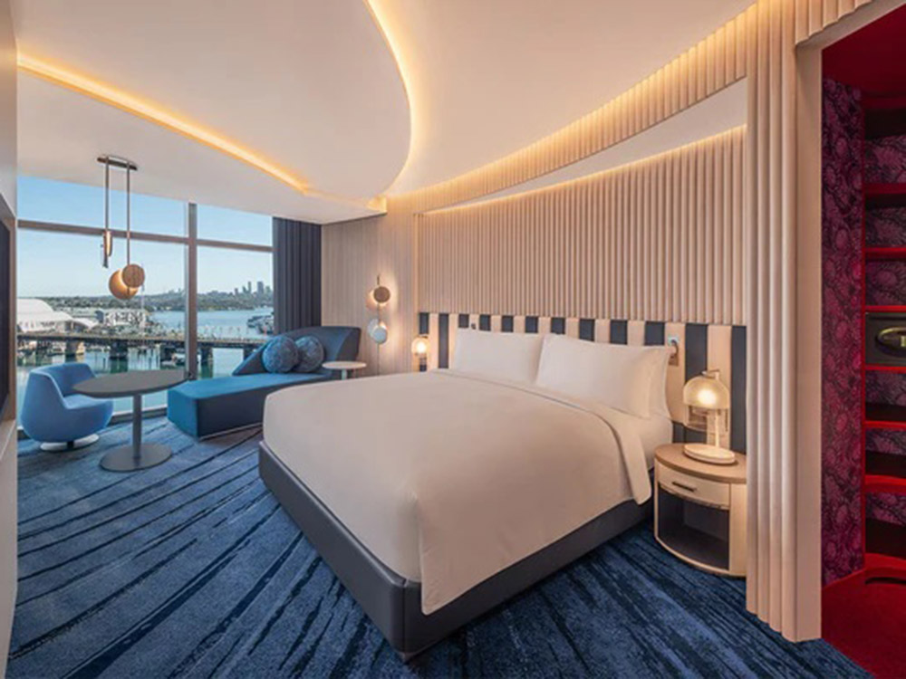 A guest room at W Sydney 