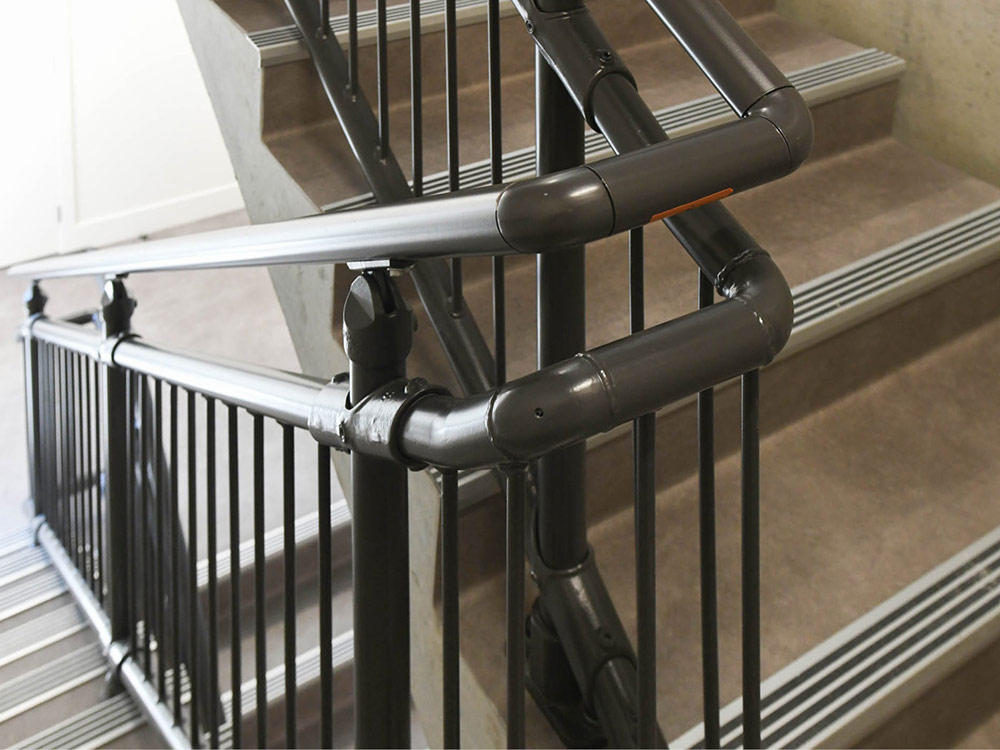 Moddex installed Conectabal balustrades and Assistrail disability handrails at the apartments