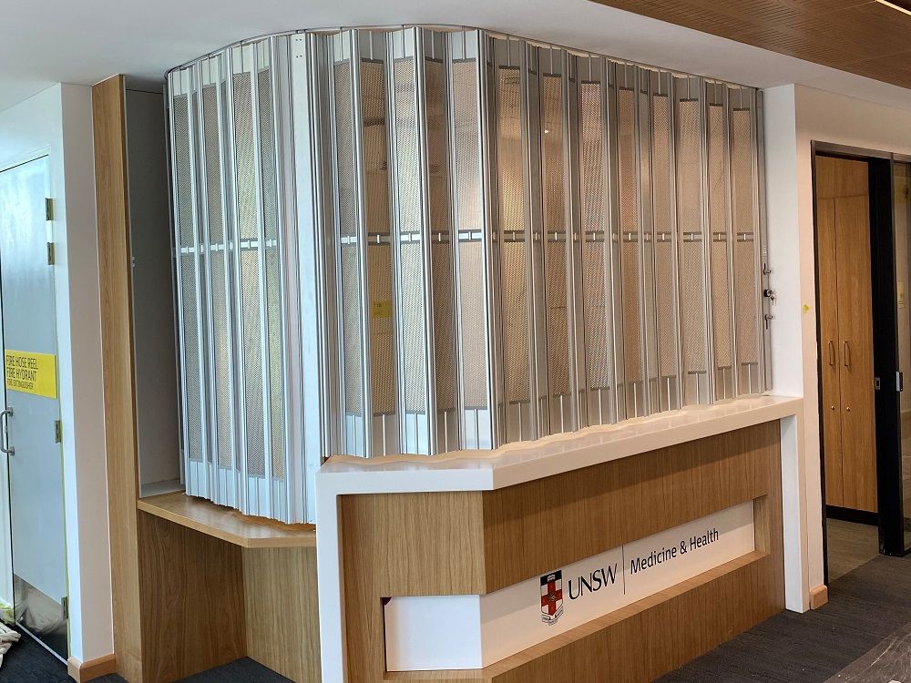 ATDC's folding closure doors at the Wagga Wagga Biomedical Sciences Centre