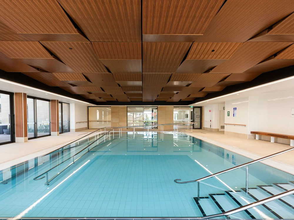 St Ives Carine Retirement Village Pool Pavilion featuring DecorZen panels