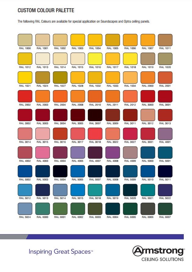 Vct Color Chart