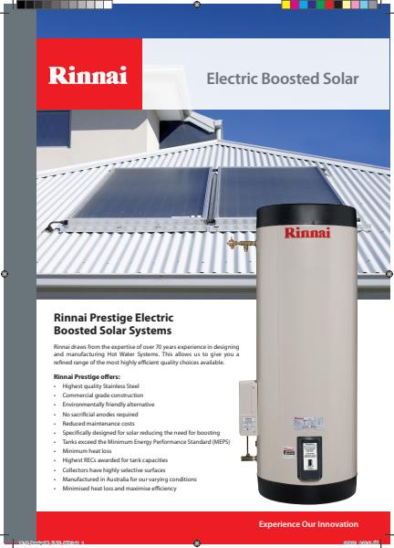 Electric Boosted Solar Brochure
