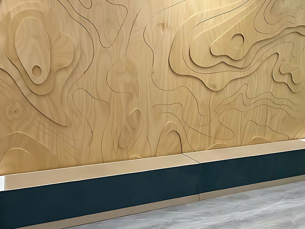 Key-Ply Hoop Pine Plywood Panels at the Denison Gas Office