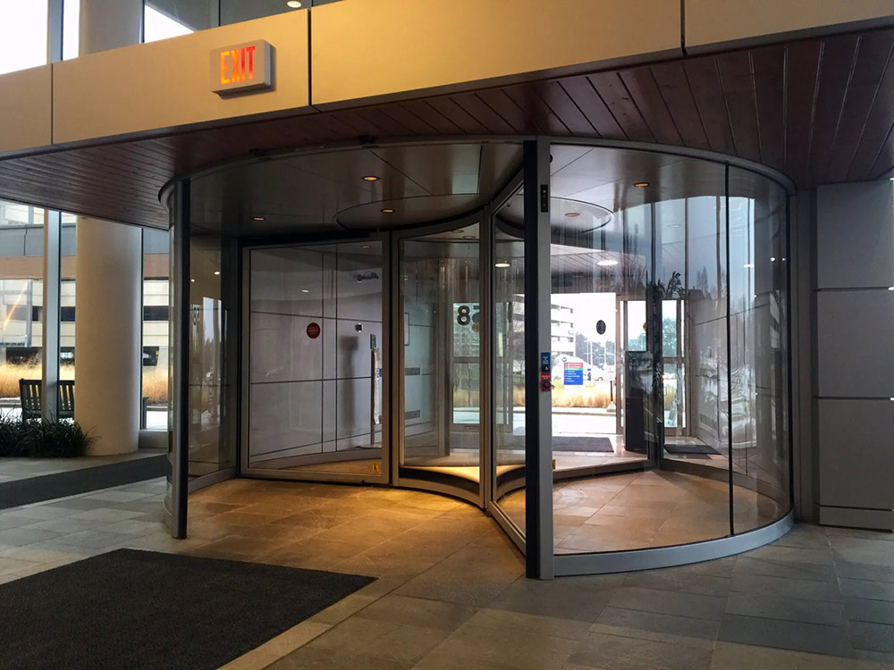 Revolving doors offer major improvements in excluding toxins