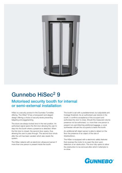 Gunnebo High Security Portal Product Brochure