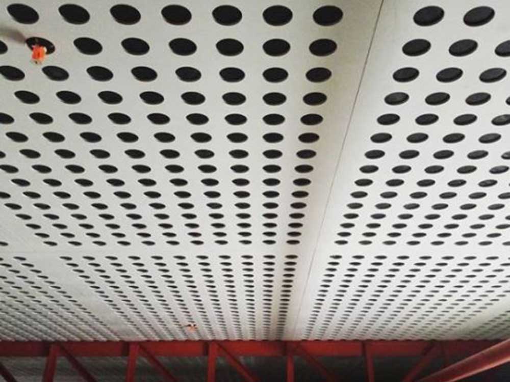 Perforated ceiling panels provide exceptional acoustics at innovative ...