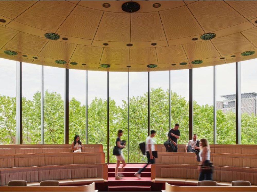 SUPACOUSTIC feature ceiling at the Macquarie University Law School moot court