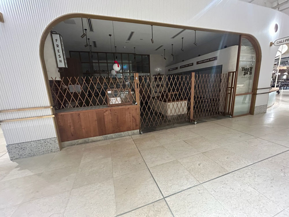 ATDC's expandable barriers at Yangga Korean Deli 