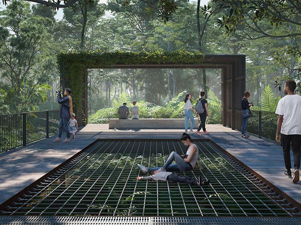 Hassell's Sunshine Coast Ecological Park master plan. Image: Hassell