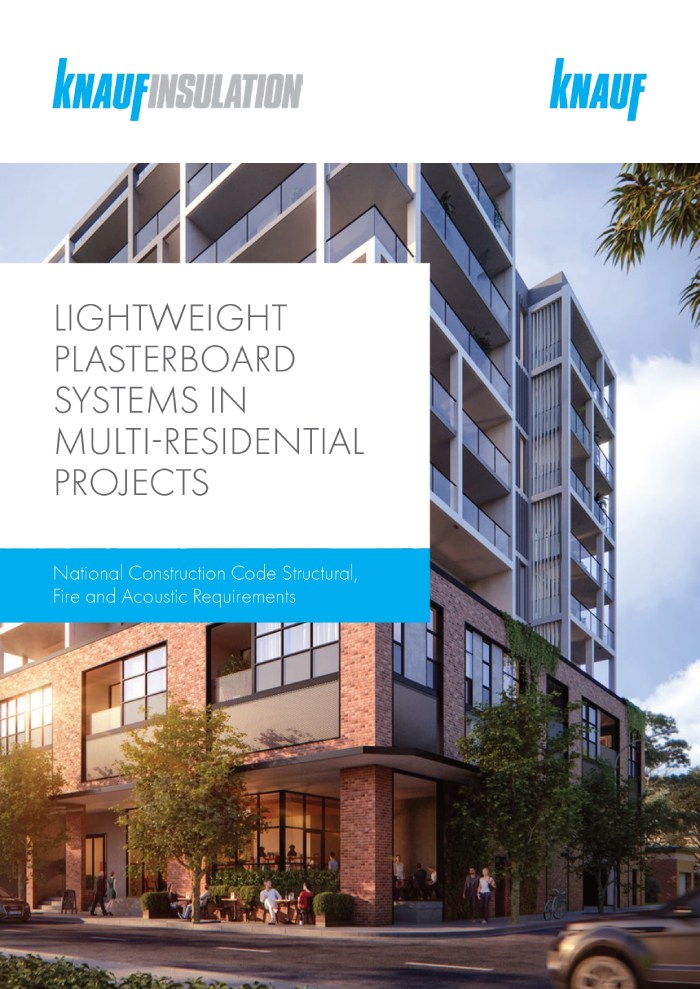 Lightweight Plasterboard Systems In Multi-residential Projects 