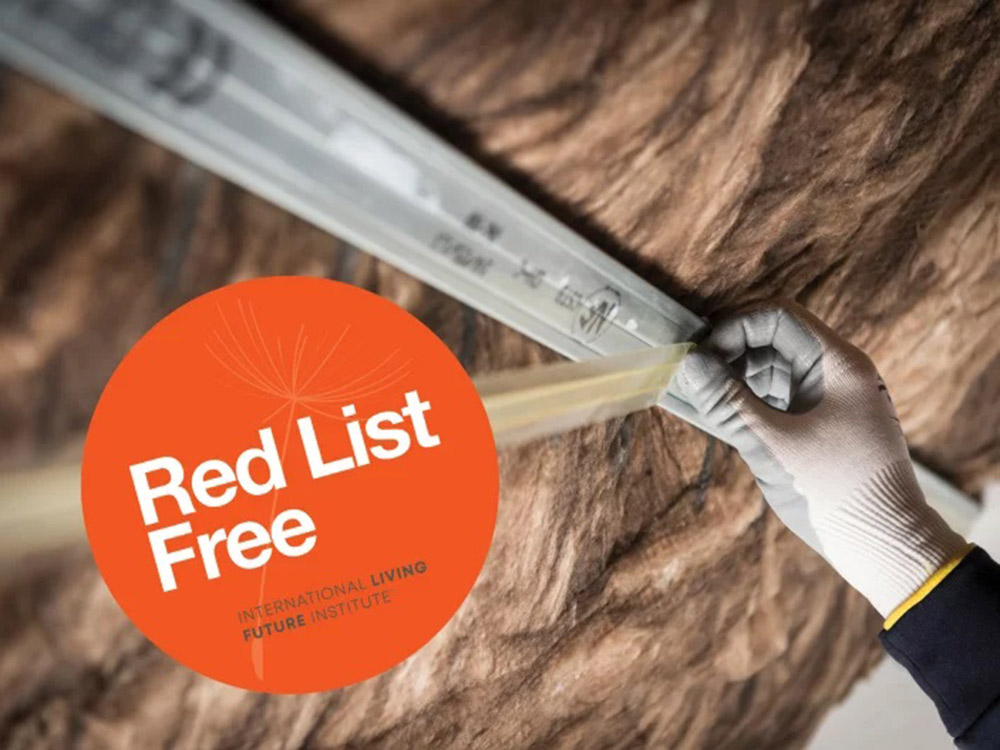 Knauf Insulation glasswool achieves Declare Red List Free label