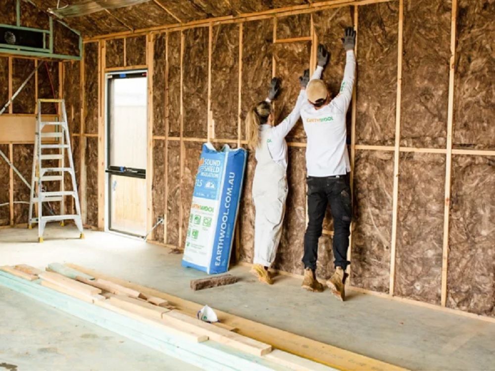 The DIY enthusiasts were able to install most of the insulation in a single day