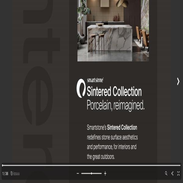 Smartstone Sintered Collection Porcelain Product Brochure