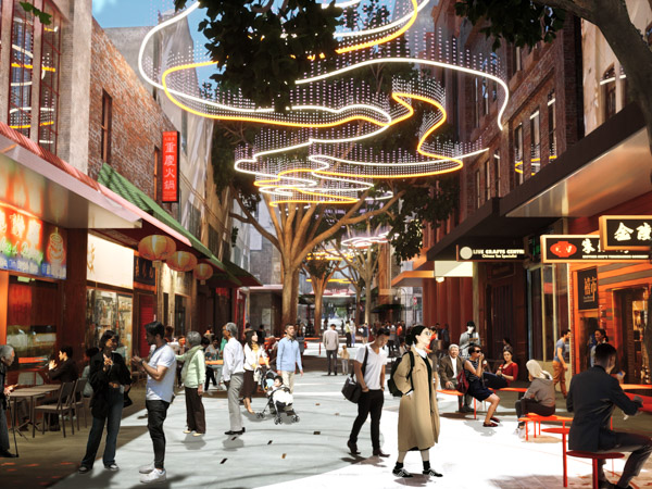 Chinatown transformation renders
