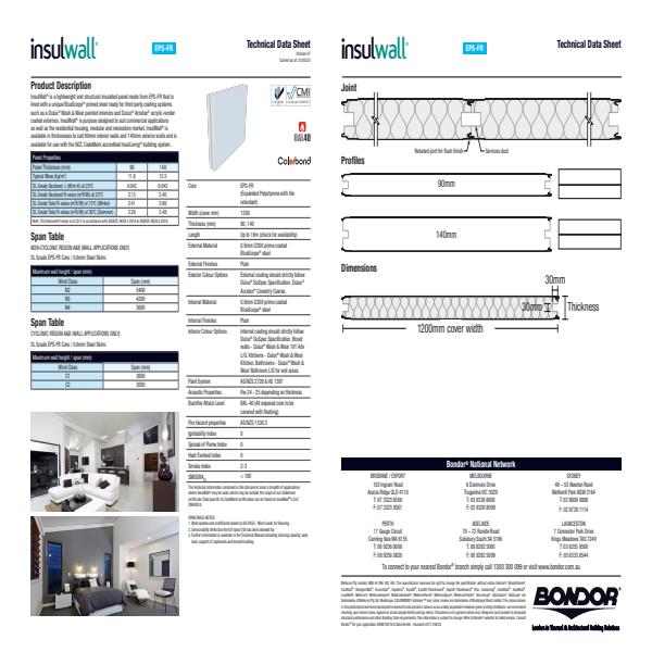 InsulWall Tech Data Sheet