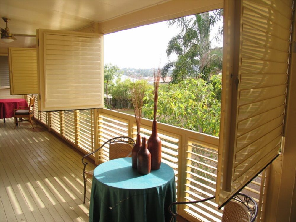 ATDC’s security plantation shutters in a bifold configuration