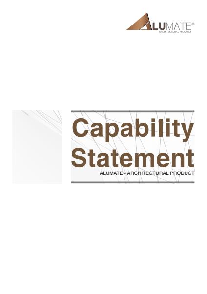 Alumate Capability Statement