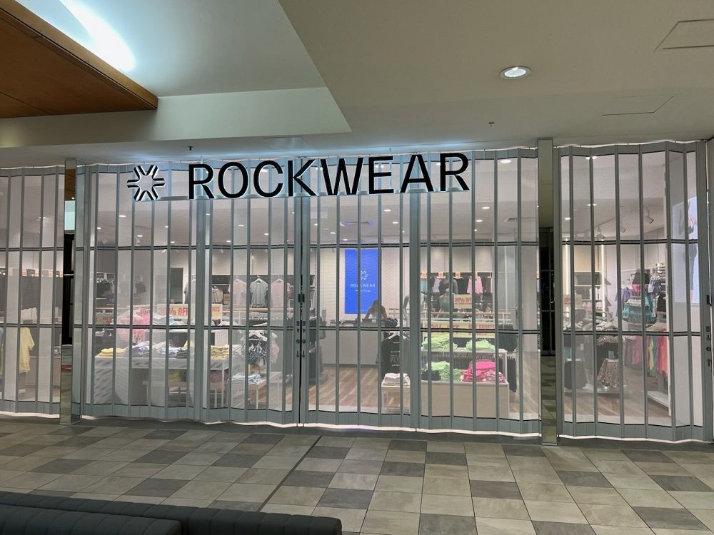 ATDC's folding door at the new Rockwear store