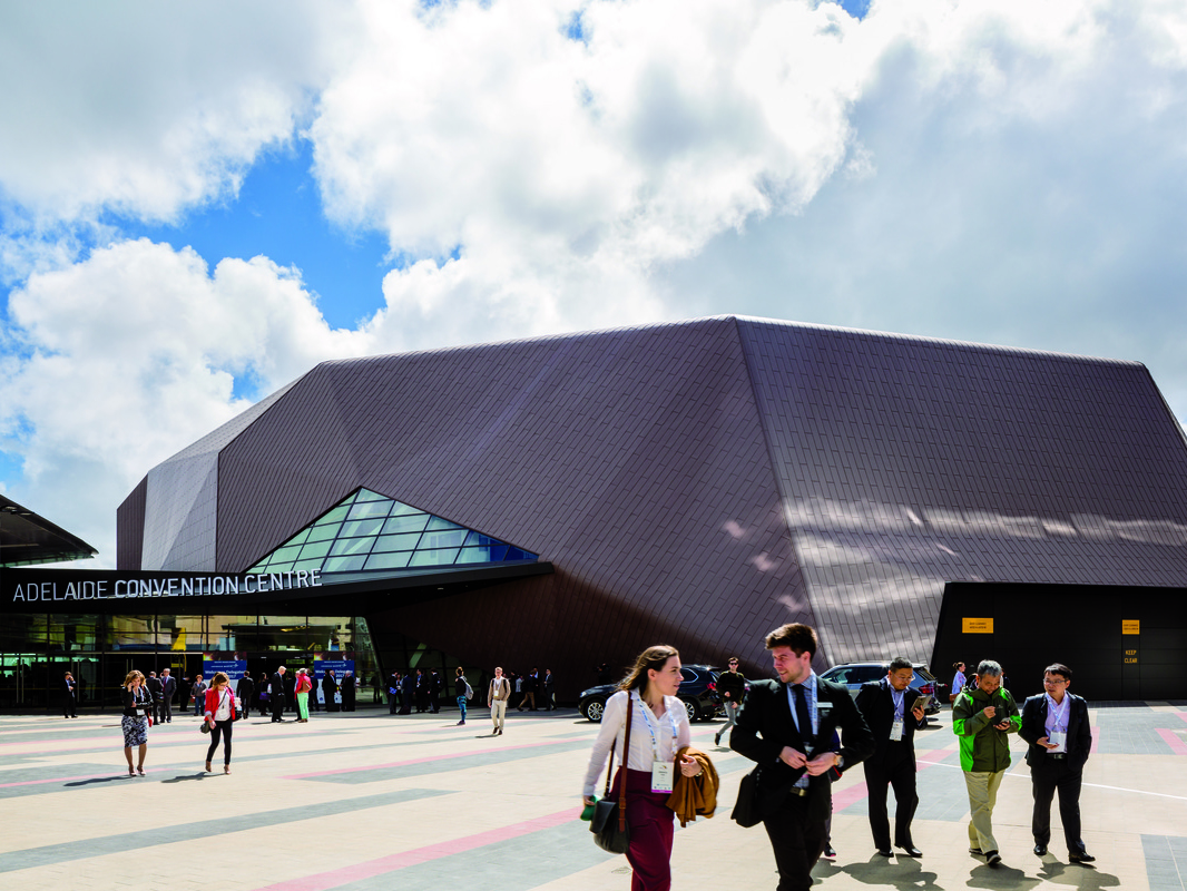 The architectural form inspired by South Australian geology