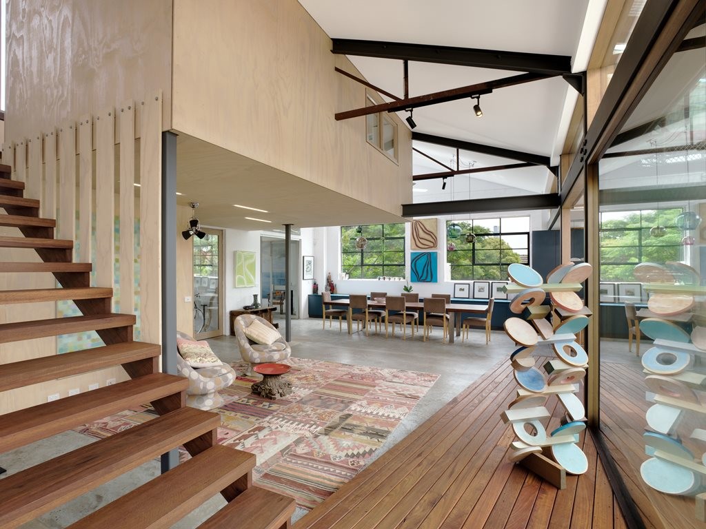 1960s Melbourne warehouse revitalised as inner-city family home  