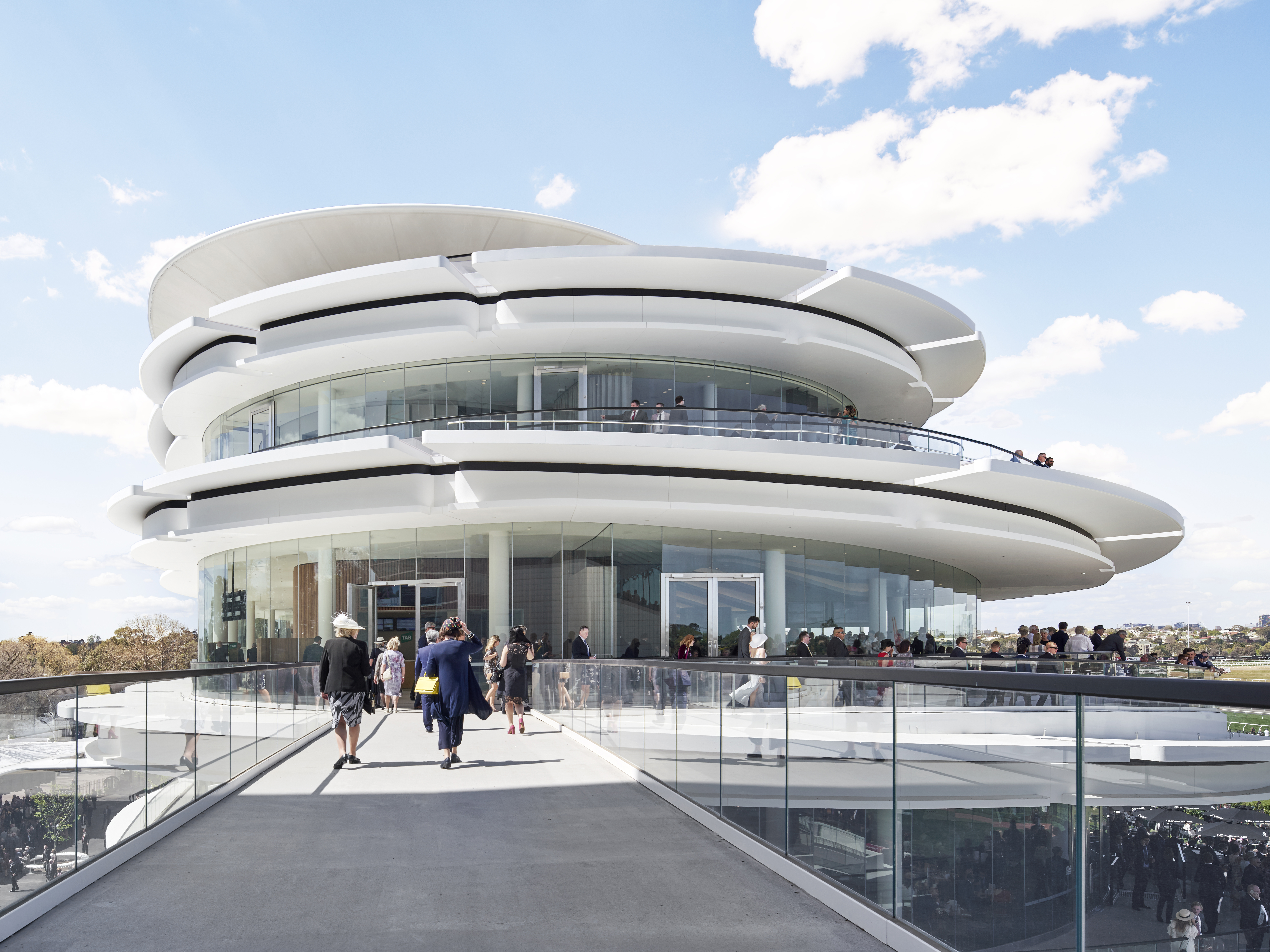 The stunning curvilinear structure inspired by Flemington Racecourse