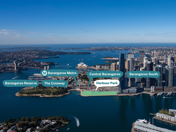 barangaroo harbour park map