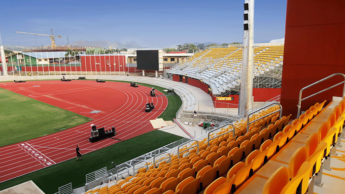 Sir John Guise Stadium - handrail systems