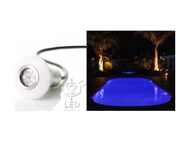 Trident LED pool light available from Optic Fibre & LED Lighting