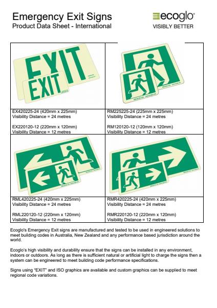 Emergency Exit Signs