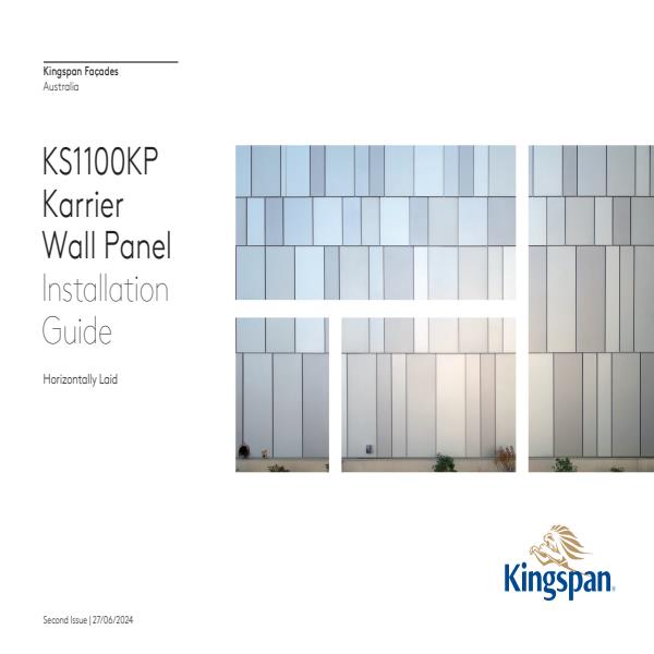 Horizontally Laid KS1100KP Karrier Wall Panel Installation Guide