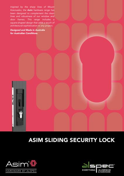 Alspec Asim Sliding Security Lock
