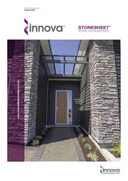 Innova Fibre Cement Stonesheet Brochure