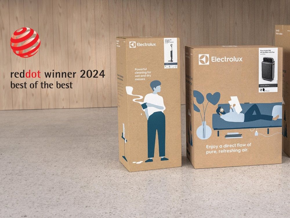 Electrolux’s new sustainable packaging wins Red Dot: Best of the Best 