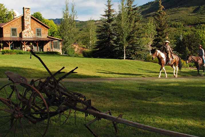 traditional american ranch lodge hotel luxury rustic Colorado